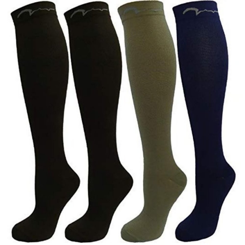4 Pair Medium Extra Soft Assorted Compression Sock